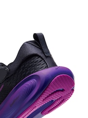 Nike Grey Purple Junior Stellar Ride Trainers - Image 6 of 7
