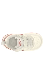 Nike Natural Pink Infant Court Borough Low Recraft Trainers - Image 2 of 3