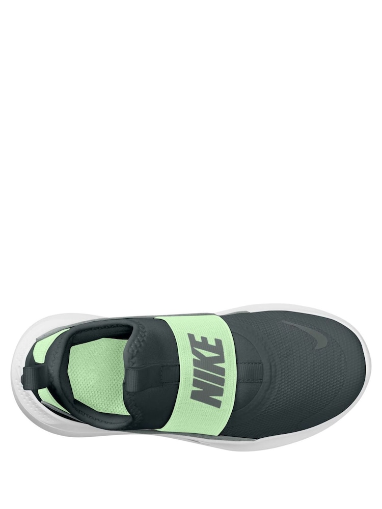 Nike Dark Green Junior Flex Runner 4 Trainers - Image 2 of 3 Nike Dark Green Junior Flex Runner 4 Trainers - Image 2 of 3