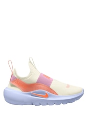 Nike White Coral Junior Flex Runner 4 Trainers - Image 1 of 3