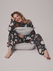 Charcoal Grey Character Long Sleeve Pyjamas - Image 1 of 1
