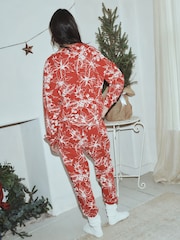 Red Poinsettia Long Sleeve Pyjamas - Image 3 of 4