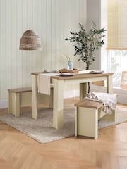 Birlea Cream Highgate Dining Set - Image 1 of 5