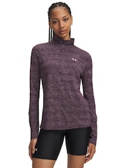 Ljubičasto - Under Armour Tech Tvist 1/2 Zip dukserica - Slika 1 od 3