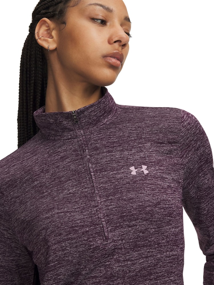 Ljubičasto - Under Armour Tech Tvist 1/2 Zip dukserica - Slika 3 od 3