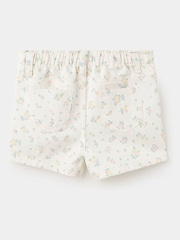 Mango Cream Elasticated Waist Denim Shorts - Image 2 of 4