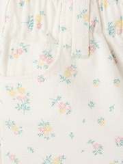 Mango Cream Elasticated Waist Denim Shorts - Image 4 of 4