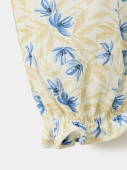 Mango Pink Cotton Frill Romper Jumpsuit - Image 2 of 2