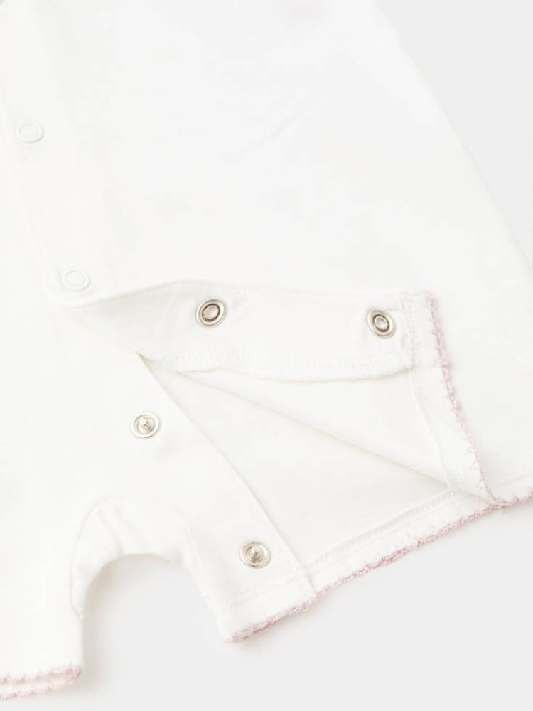 Mango White Stitch Detail Romper - Image 4 of 4