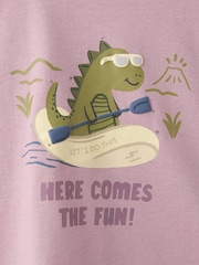 Mango Purple Printed T-Shirt - Image 3 of 3