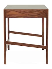 The Conran Shop Walnut Charcoal Domus 2 Drawer Desk - Image 3 of 4