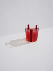 The Conran Shop Set of 4 Burgundy Nova Stripe Tumblers 360ml - Image 3 of 5