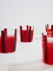 The Conran Shop Set of 4 Burgundy Nova Stripe Tumblers 360ml - Image 5 of 5