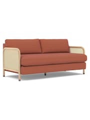 The Conran Shop Oak Dahlia Red Tamilla 2 Seater Sofa - Image 1 of 4