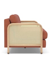 The Conran Shop Oak Dahlia Red Tamilla 2 Seater Sofa - Image 4 of 4