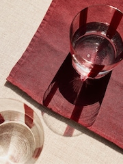 The Conran Shop Set of 4 Burgundy Nova Stripe 500ml Tumblers - Image 2 of 7