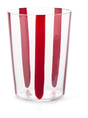 The Conran Shop Set of 4 Burgundy Nova Stripe 500ml Tumblers - Image 3 of 7