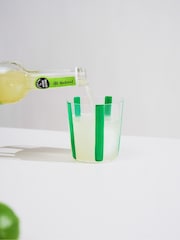 The Conran Shop Set of 4 Green Nova Stripe Tumblers 360ml - Image 3 of 6