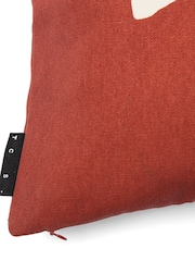 The Conran Shop Red Pieces Mosaic Flower Cushion 50x50cm - Image 5 of 7