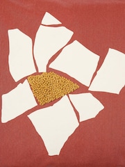 The Conran Shop Red Pieces Mosaic Flower Cushion 50x50cm - Image 6 of 7