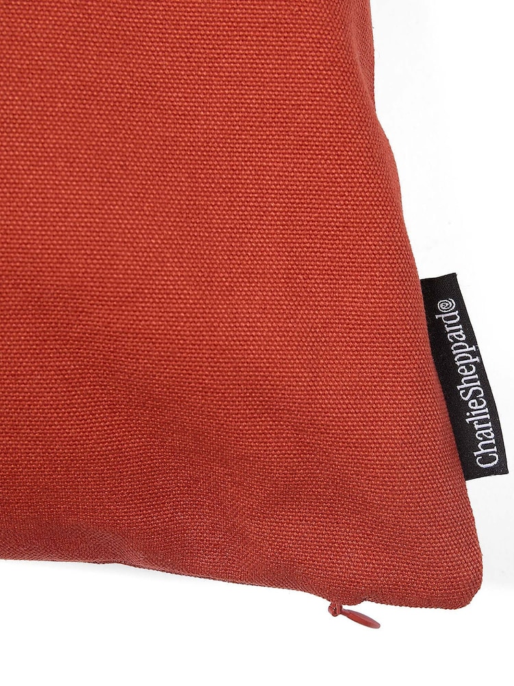 The Conran Shop Red Pieces Mosaic Flower Cushion 50x50cm - Image 7 of 7