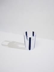 The Conran Shop Set of 4 Navy Nova Stripe 500ml Tumblers - Image 2 of 5