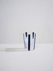 The Conran Shop Set of 4 Navy Nova Stripe 500ml Tumblers - Image 3 of 5