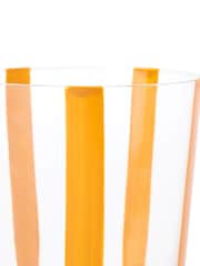 The Conran Shop Set of 4 Orange Nova Stripe Tumblers 360ml - Image 2 of 6