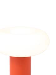 The Conran Shop Tangerine Orange Torus Portable Lamp - Image 3 of 5