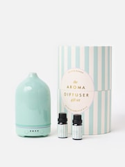 Oliver Bonas Blue Stripe Electric Aroma Diffuse  Fragrance Oil Gift - Image 1 of 5