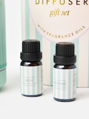 Oliver Bonas Blue Stripe Electric Aroma Diffuse  Fragrance Oil Gift - Image 3 of 5