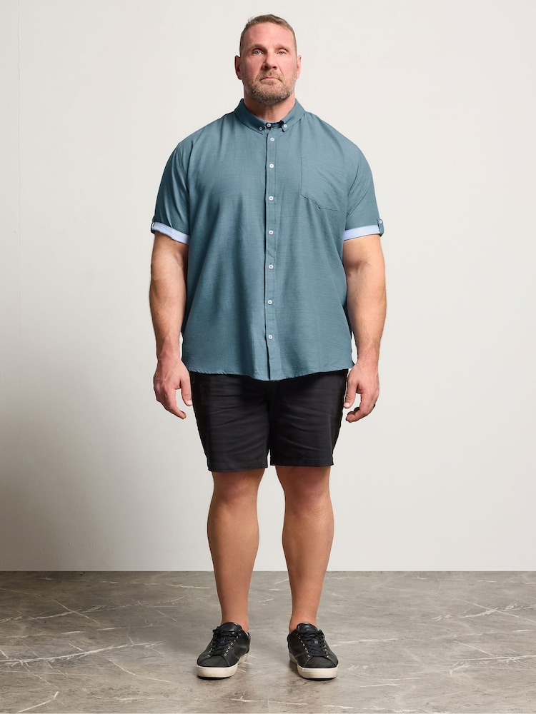 BadRhino Big & Tall Blue Slub Shirt - Image 2 of 4