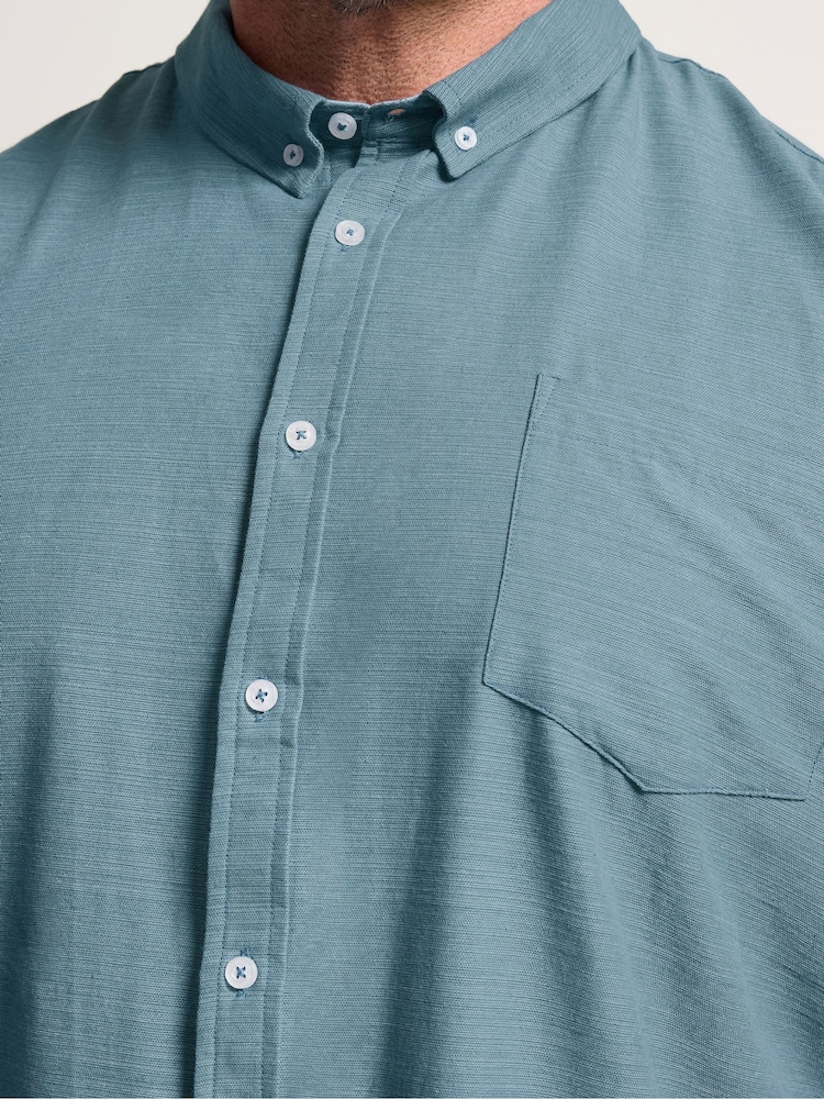 BadRhino Big & Tall Blue Slub Shirt - Image 4 of 4