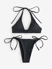 Cotton On Black Swim Multipack Scoop Top/ String Brazilian Bottom Swimsuit - Image 1 of 1