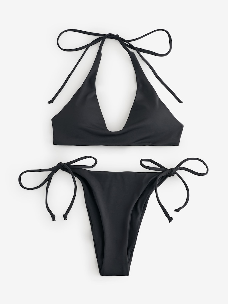 Cotton On Black Swim Multipack Scoop Top/ String Brazilian Bottom Swimsuit - Image 1 of 1 Cotton On Black Swim Multipack Scoop Top/ String Brazilian Bottom Swimsuit - Image 1 of 1