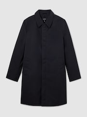 Reiss Navy Lawlen Technical Long Zip-Through Jacket - Image 2 of 6