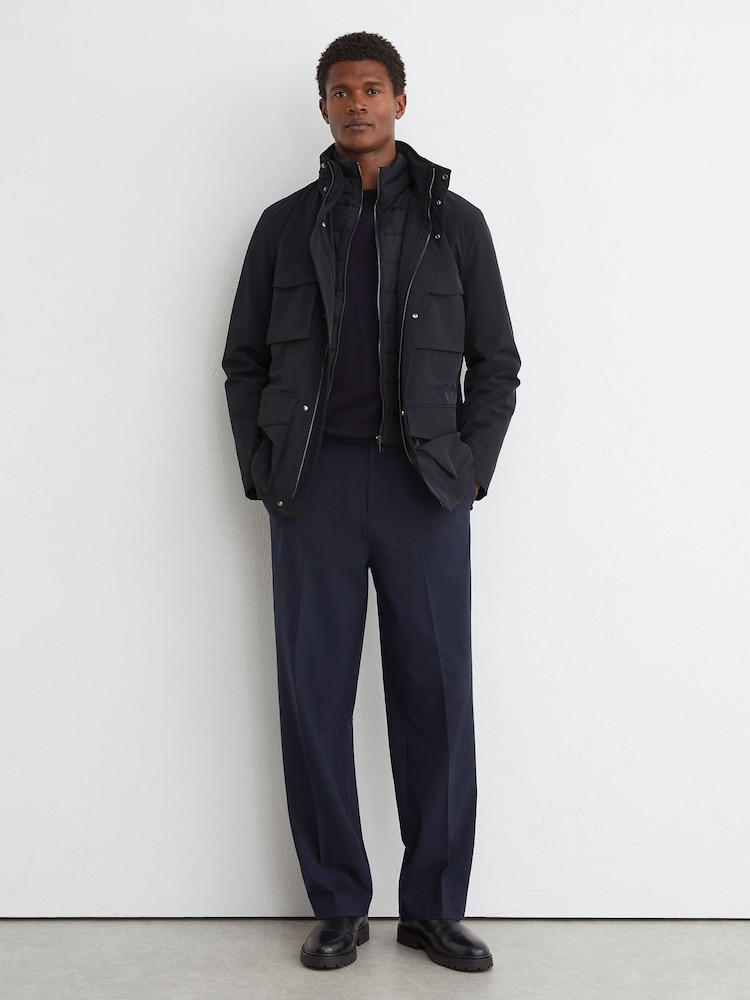 Նավատորմ - Reiss Glick Four-Pocket Hooded Jacket with Removable Gilet - Պատկեր 1 8-ից
