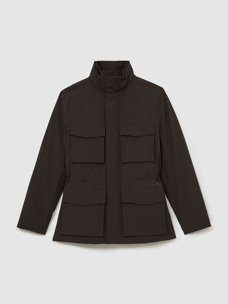 Մուգ շագանակագույն - Reiss Glick Four-Pocket Hooded Jacket with Removable Gilet - Պատկեր 2 6-ից