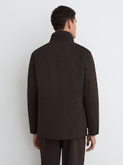 Մուգ շագանակագույն - Reiss Glick Four-Pocket Hooded Jacket with Removable Gilet - Պատկեր 5 6-ից