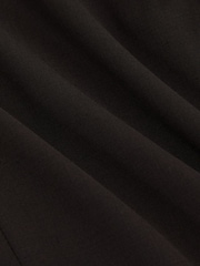 Reiss Chocolate Brown Dream Wool-Blend Double-Breasted Suit Blazer Tailored-Fit - Image 7 of 7