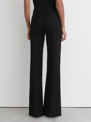 Reiss Black Claude Tall High Rise Flared Trousers - Image 5 of 7