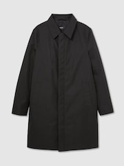 Reiss Black Lawlen Technical Long Zip-Through Jacket - Image 2 of 7