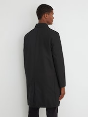 Reiss Black Lawlen Technical Long Zip-Through Jacket - Image 5 of 7