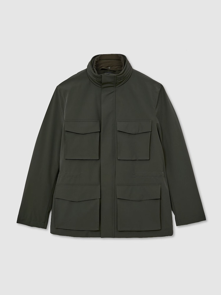 Մուգ կանաչ - Reiss Glick Four-Pocket Hooded Jacket with Removable Gilet - Պատկեր 2 8-ից