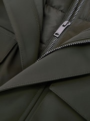 Մուգ կանաչ - Reiss Glick Four-Pocket Hooded Jacket with Removable Gilet - Պատկեր 8 8-ից