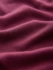 Burgundy Red Long Line Maxi Sleeve Cardigan - Image 7 of 8