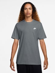 Nike Cool Grey Short Sleeve Club T-Shirt - Image 1 of 3