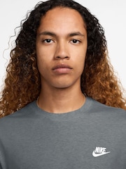 Nike Cool Grey Short Sleeve Club T-Shirt - Image 3 of 3