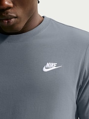 Nike Cool Grey Short Sleeve Club T-Shirt - Image 5 of 5