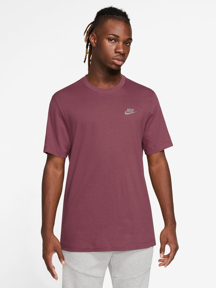 Nike Pink Smoke Short Sleeve Club T-Shirt - Image 1 of 3